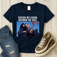 Donald Trump United We Stand Dived We Fall Women's T-Shirt thumb 3
