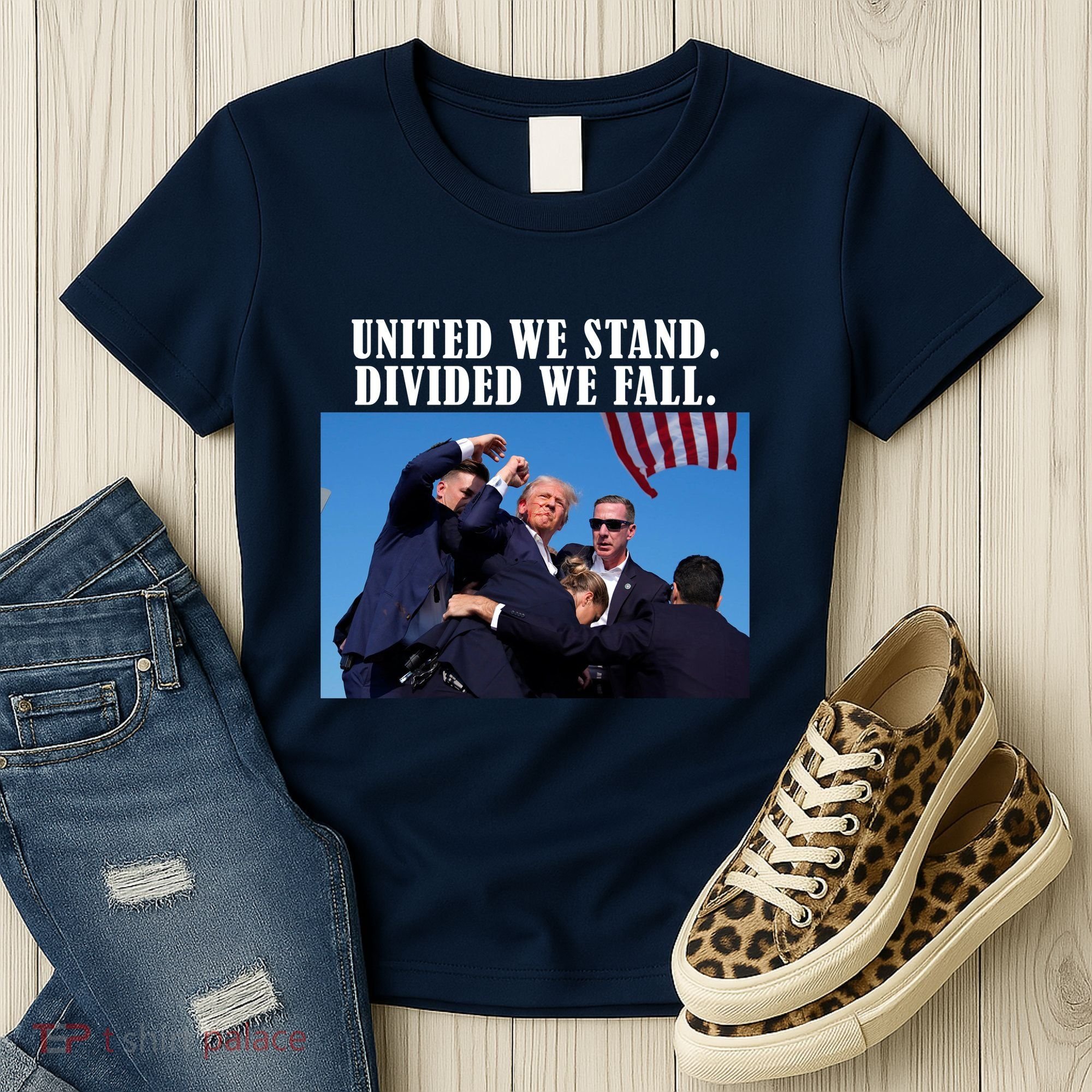 Donald Trump United We Stand Dived We Fall Women's T-Shirt