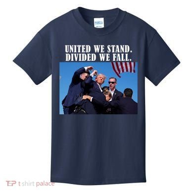 Donald Trump United We Stand Dived We Fall Kids T-Shirt
