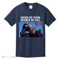 Donald Trump United We Stand Dived We Fall Kids T-Shirt thumb 0