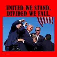 Donald Trump United We Stand Dived We Fall Santa Hat thumb 1