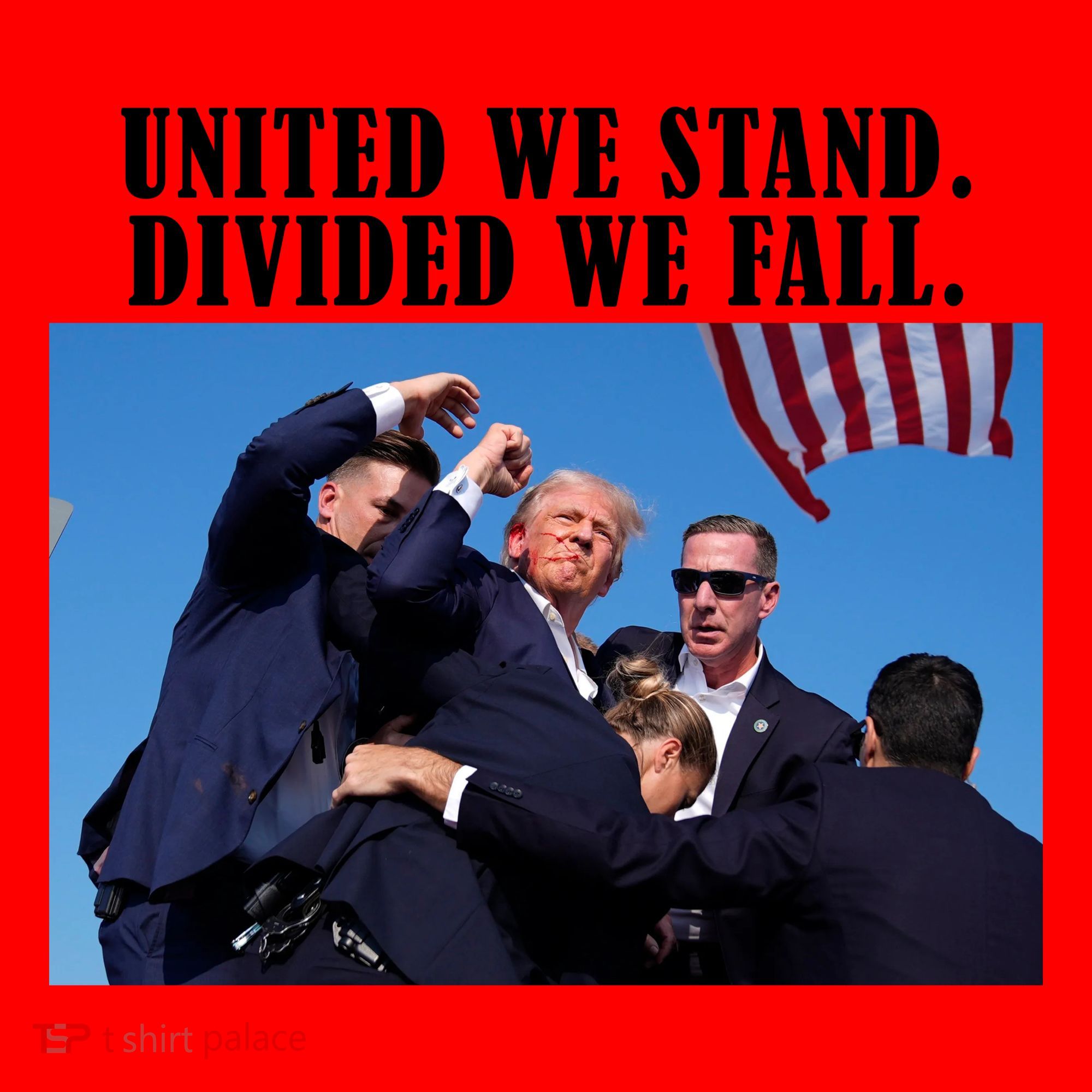 Donald Trump United We Stand Dived We Fall Santa Hat