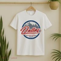 Dallas Texas Vintage Travel Stamp T-Shirt thumb 2