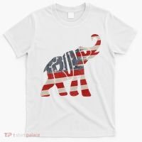 Donald Trump Vintage Republican Elephant USA Flag T-Shirt thumb 0