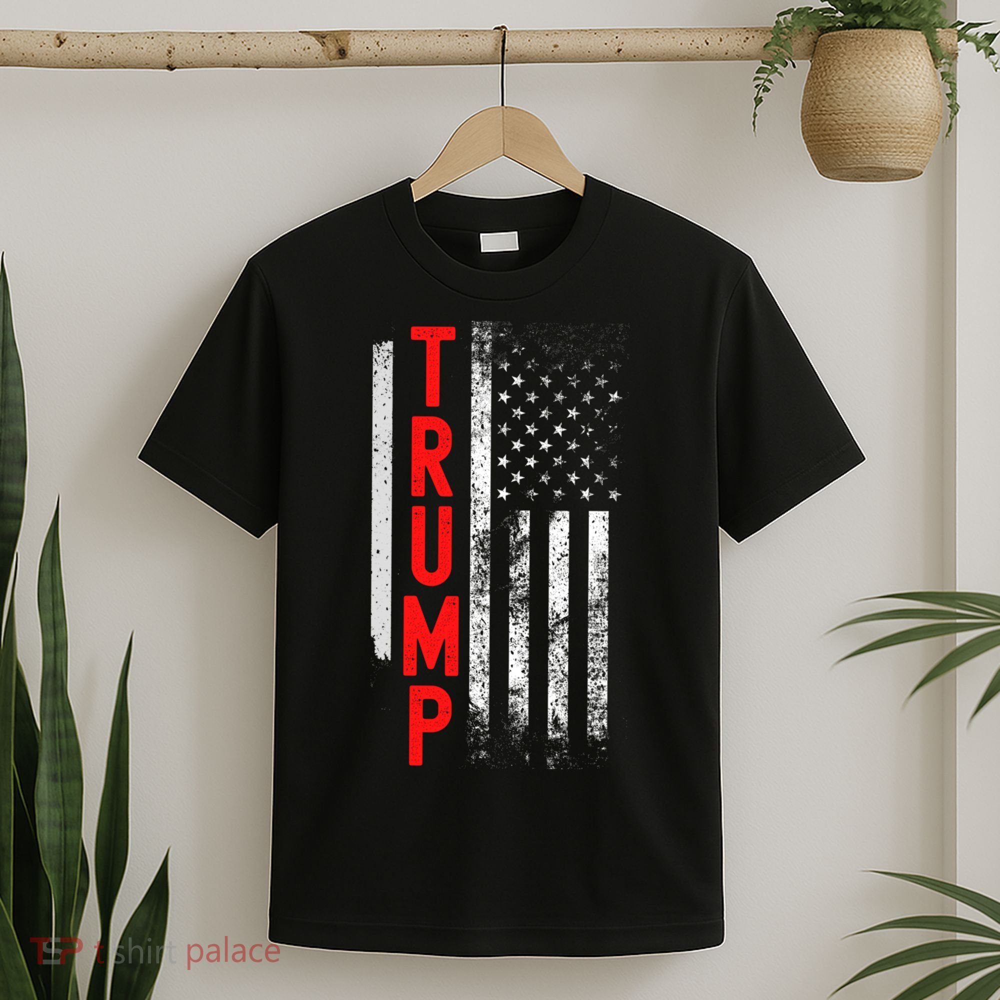 Donald Trump Vintage USA Flag 2024 T-Shirt