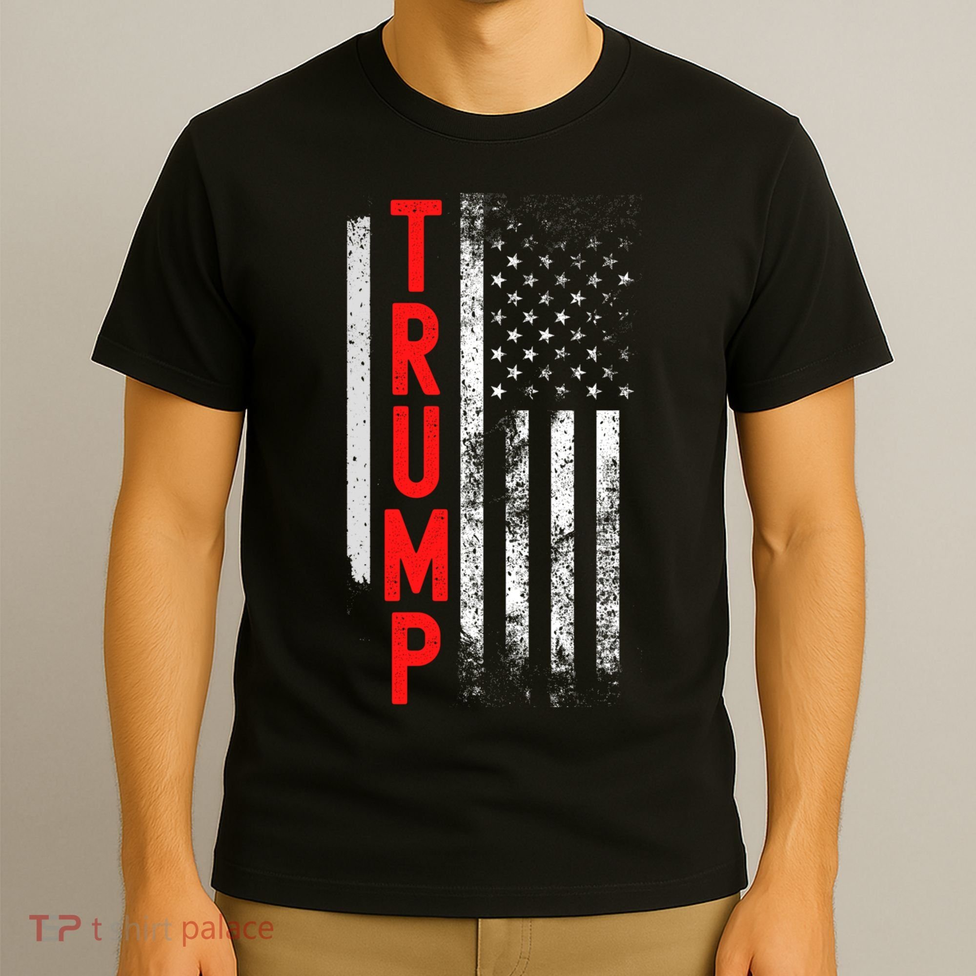 Donald Trump Vintage USA Flag 2024 T-Shirt