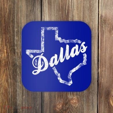 Dallas Texas Vintage Gift Coaster