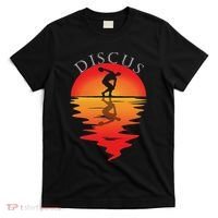 Discus Throw Vintage Sunset Discus Thrower Discus Athlete T-Shirt thumb 0