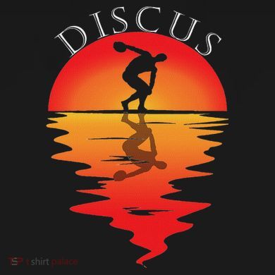 Discus Throw Vintage Sunset Discus Thrower Discus Athlete Mousepad