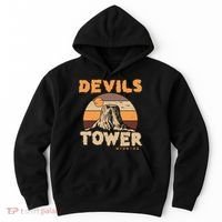Devil's Tower Wyoming Hiking Camping Mountains Meaningful Gift Hoodie thumb 0