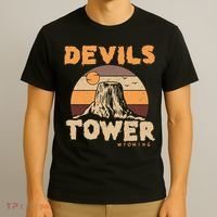 Devil's Tower Wyoming Hiking Camping Mountains Meaningful Gift T-Shirt thumb 3