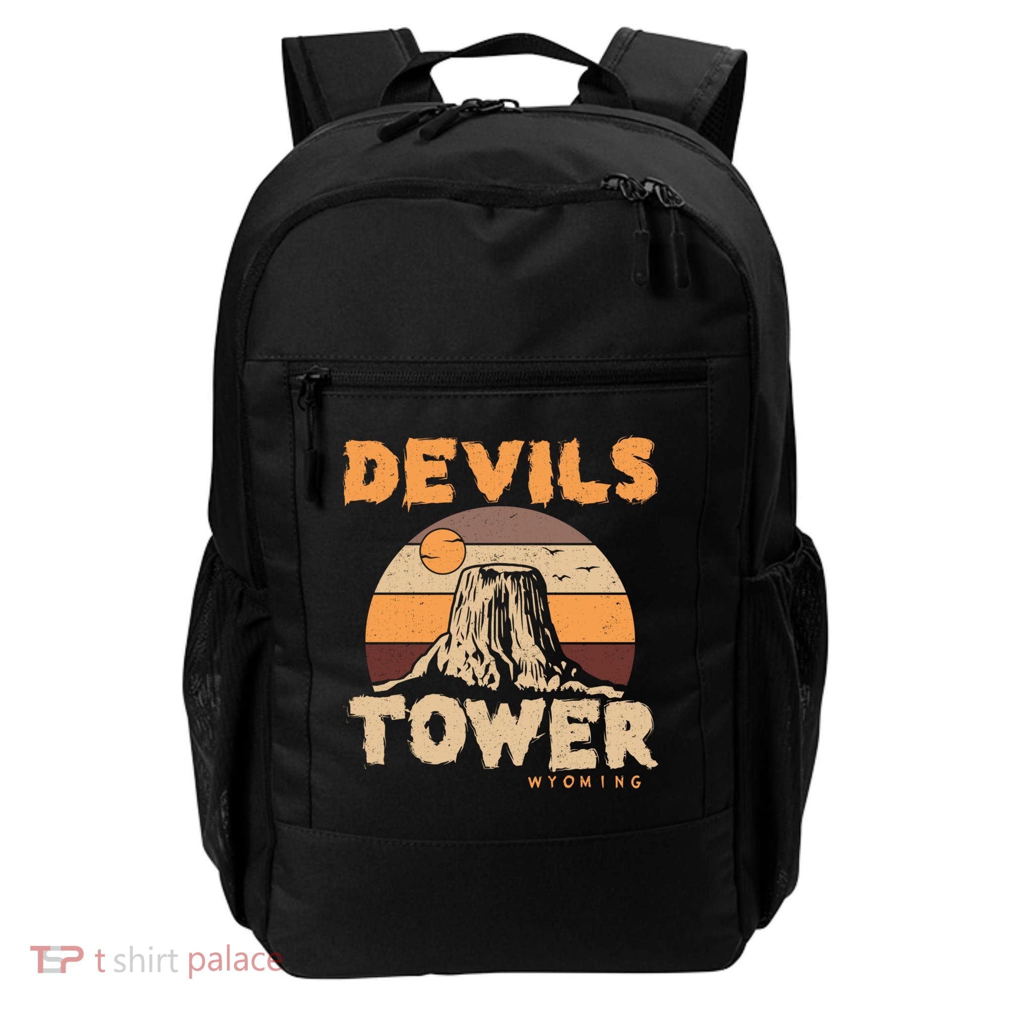 Devil's Tower Wyoming Hiking Camping Mountains Meaningful Gift Backpack