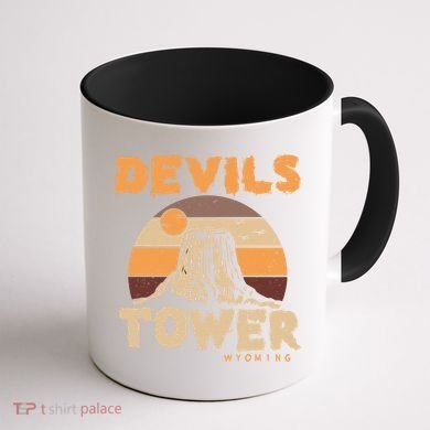 Devil's Tower Wyoming Hiking Camping Mountains Meaningful Gift Coffee Mug back