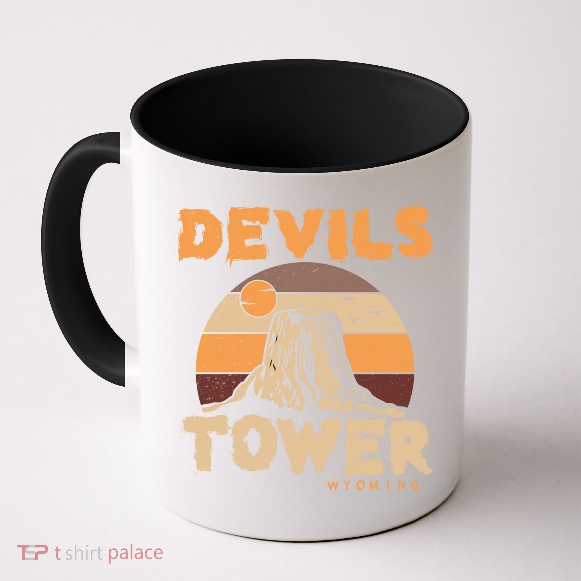 Devil's Tower Wyoming Hiking Camping Mountains Meaningful Gift Coffee Mug
