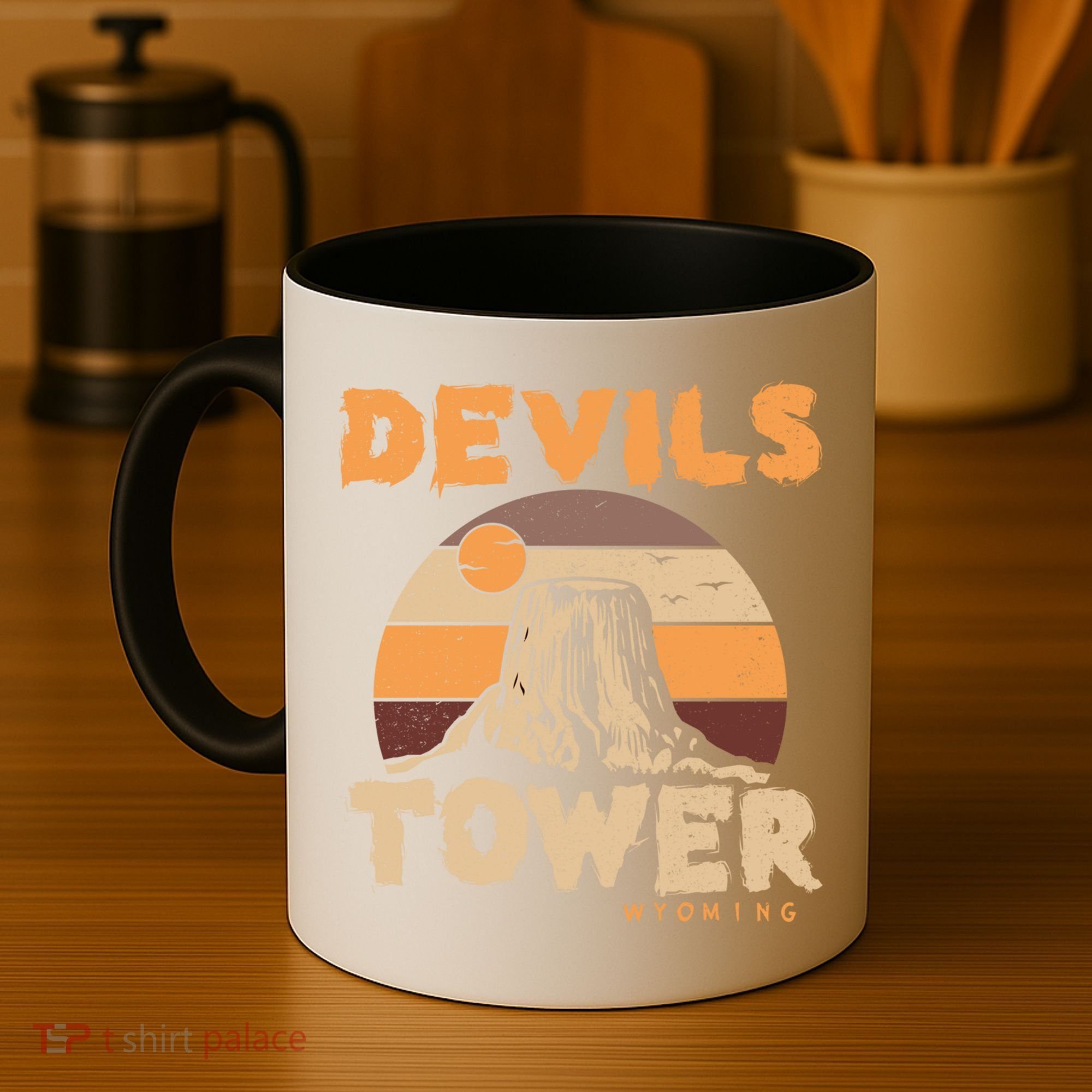Devil's Tower Wyoming Hiking Camping Mountains Meaningful Gift Coffee Mug