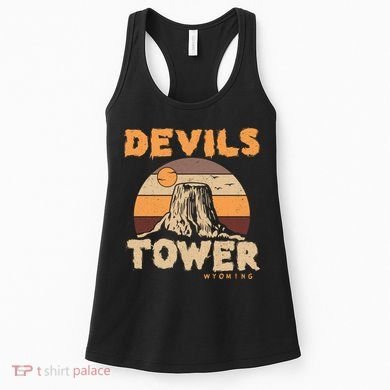 Devil's Tower Wyoming Hiking Camping Mountains Meaningful Gift Women's Tank Top