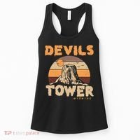 Devil's Tower Wyoming Hiking Camping Mountains Meaningful Gift Women's Tank Top thumb 0