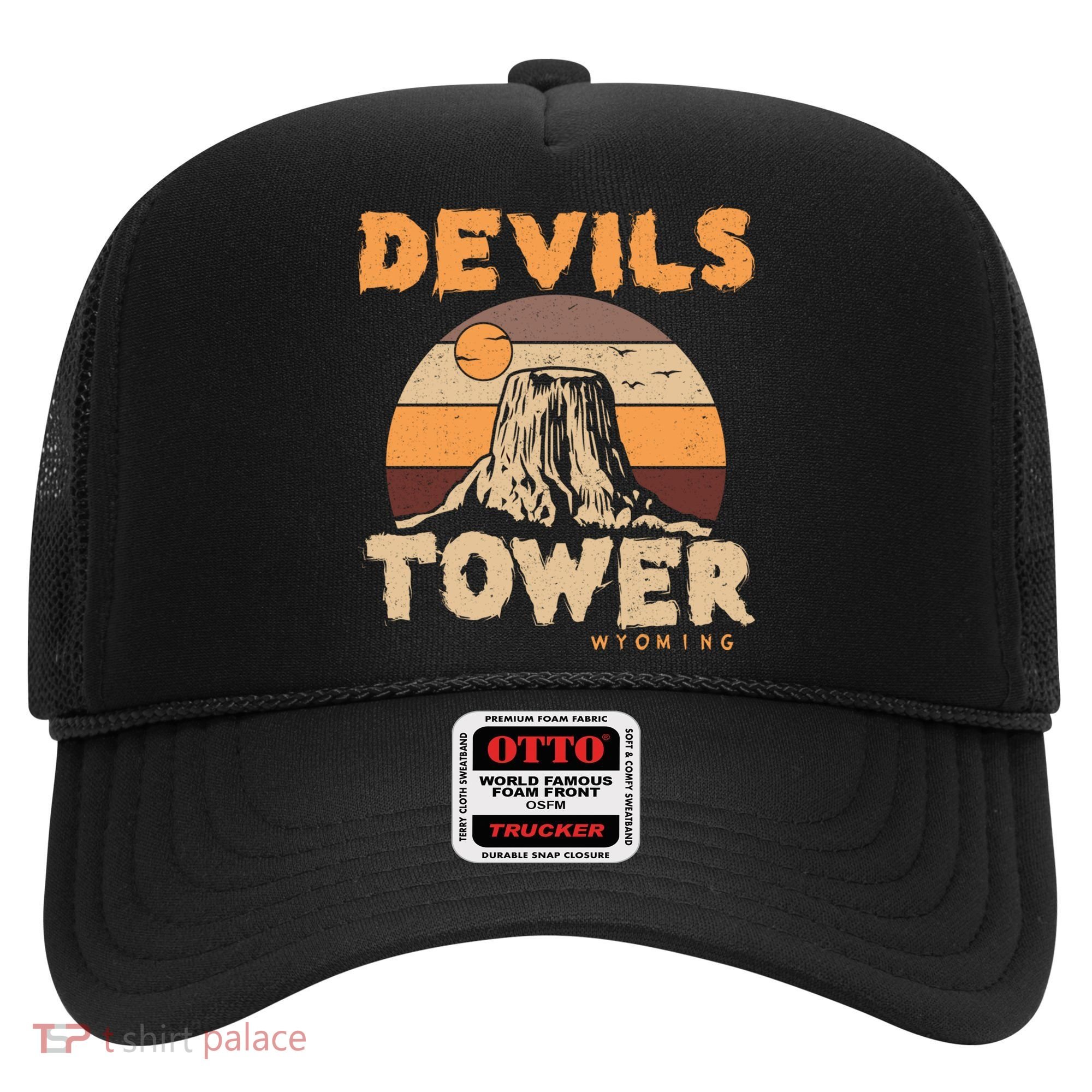 Devil's Tower Wyoming Hiking Camping Mountains Meaningful Gift Hat