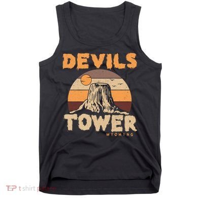 Devil's Tower Wyoming Hiking Camping Mountains Meaningful Gift Tank Top