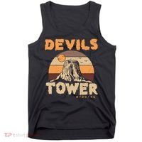 Devil's Tower Wyoming Hiking Camping Mountains Meaningful Gift Tank Top thumb 0