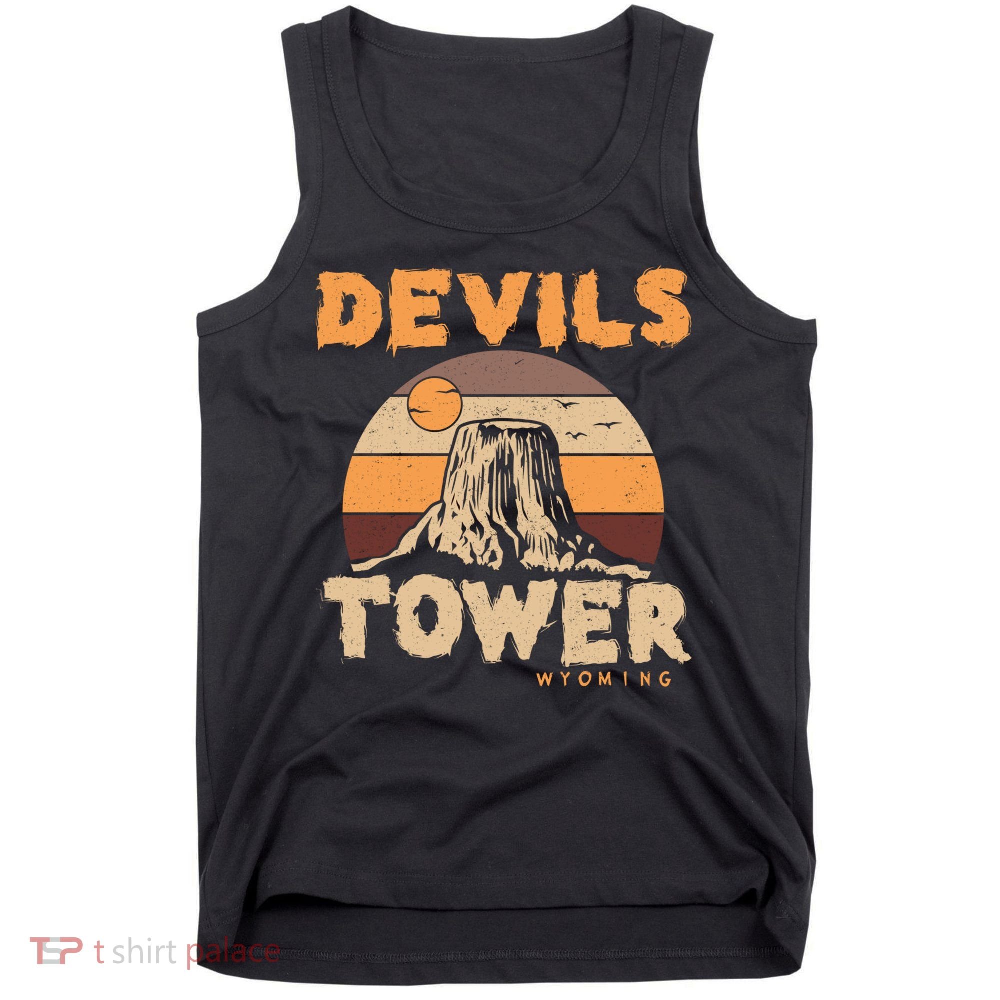 Devil's Tower Wyoming Hiking Camping Mountains Meaningful Gift Tank Top