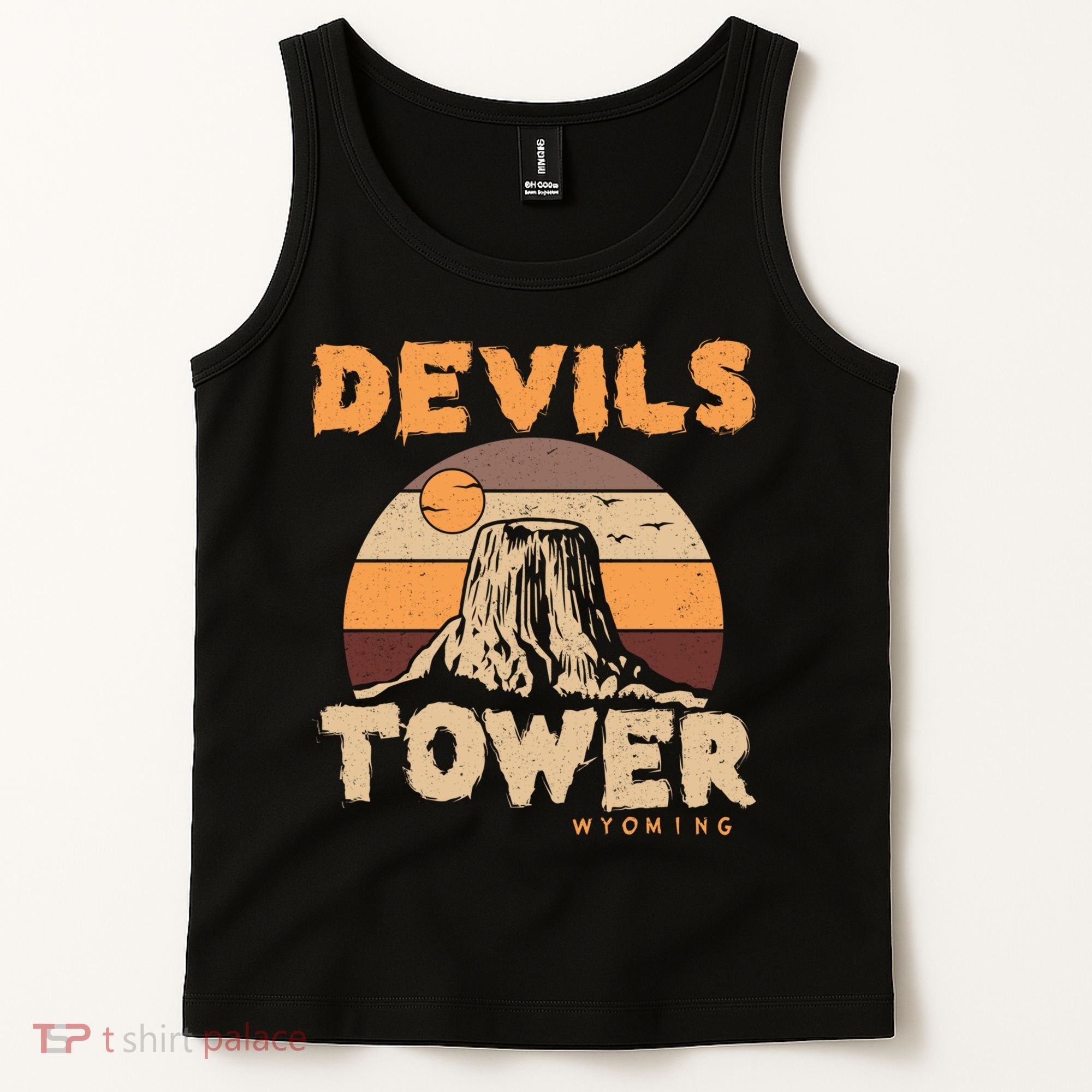 Devil's Tower Wyoming Hiking Camping Mountains Meaningful Gift Tank Top