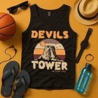Devil's Tower Wyoming Hiking Camping Mountains Meaningful Gift Tank Top thumb 4
