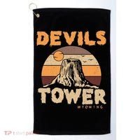 Devil's Tower Wyoming Hiking Camping Mountains Meaningful Gift Golf Towel thumb 0