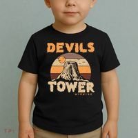 Devil's Tower Wyoming Hiking Camping Mountains Meaningful Gift Toddler T-Shirt thumb 2