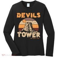 Devil's Tower Wyoming Hiking Camping Mountains Meaningful Gift Women's Long Sleeve Shirt thumb 0