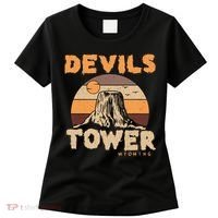 Devil's Tower Wyoming Hiking Camping Mountains Meaningful Gift Women's T-Shirt thumb 0