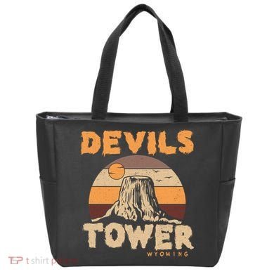 Devil's Tower Wyoming Hiking Camping Mountains Meaningful Gift Tote Bag