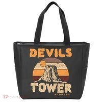 Devil's Tower Wyoming Hiking Camping Mountains Meaningful Gift Tote Bag thumb 0