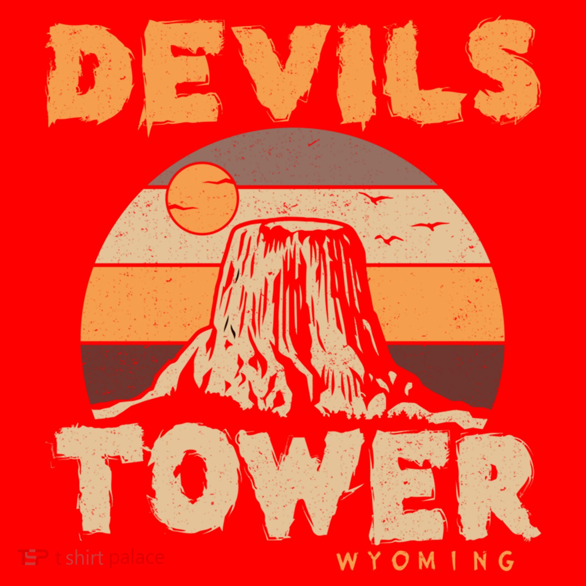 Devil's Tower Wyoming Hiking Camping Mountains Meaningful Gift Santa Hat