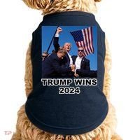 Donald Trump Wins 2024 Election Gun Shot Fired At Rally Doggie Tank thumb 0