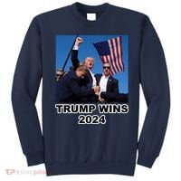 Donald Trump Wins 2024 Election Gun Shot Fired At Rally Sweatshirt thumb 0