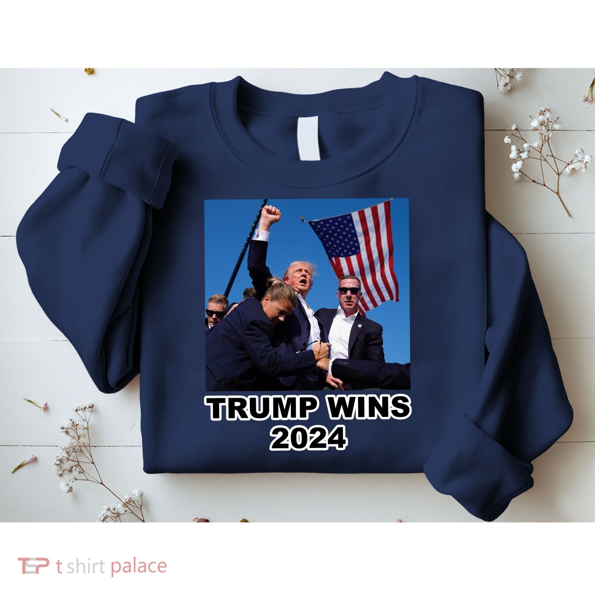 Donald Trump Wins 2024 Election Gun Shot Fired At Rally Sweatshirt