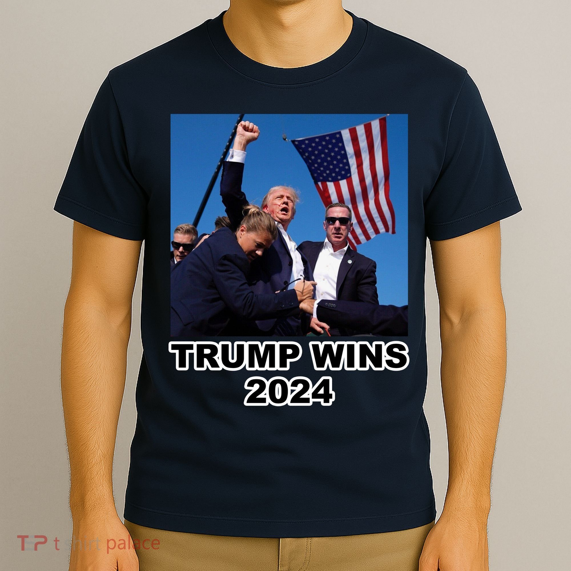 Donald Trump Wins 2024 Election Gun Shot Fired At Rally T-Shirt