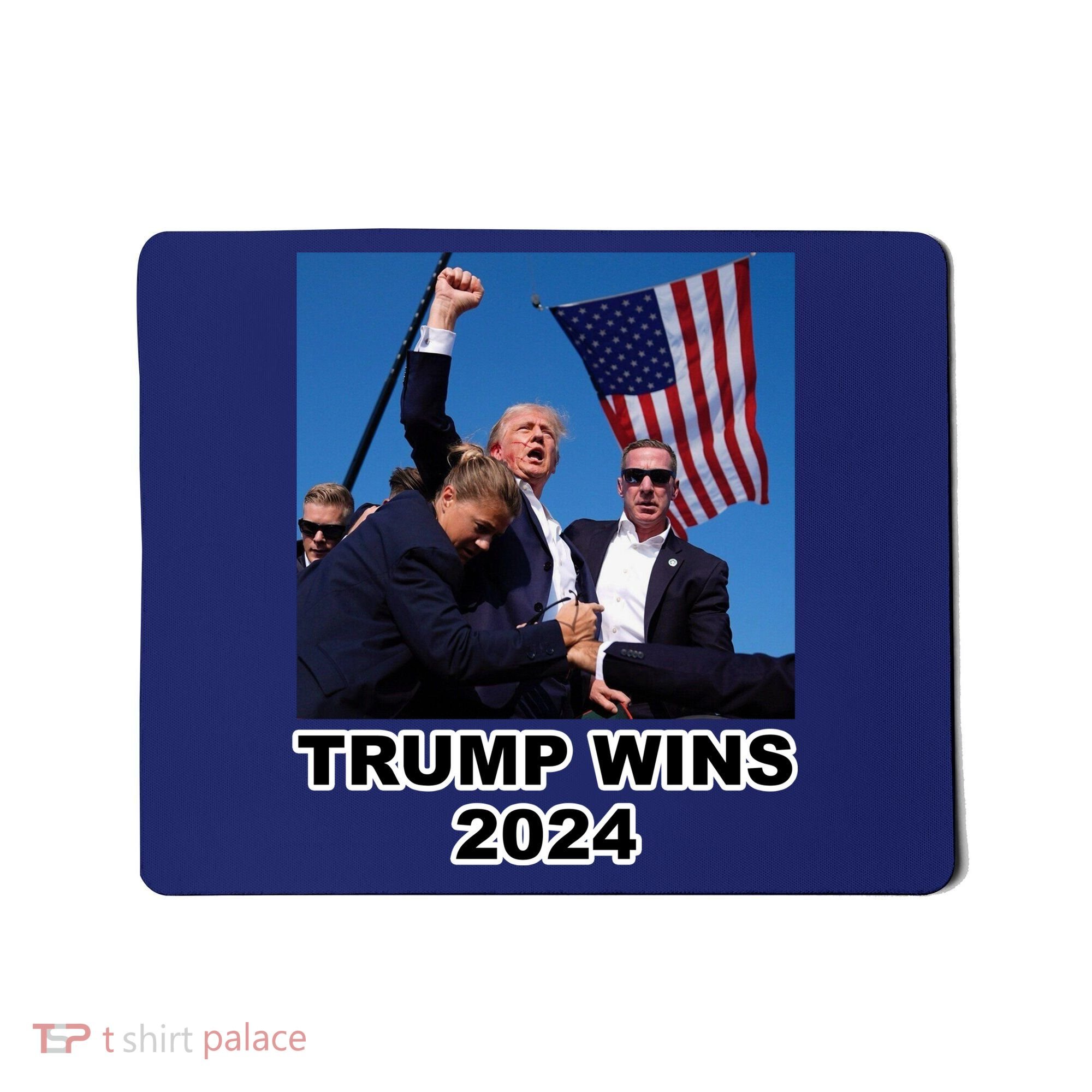 Donald Trump Wins 2024 Election Gun Shot Fired At Rally Mousepad