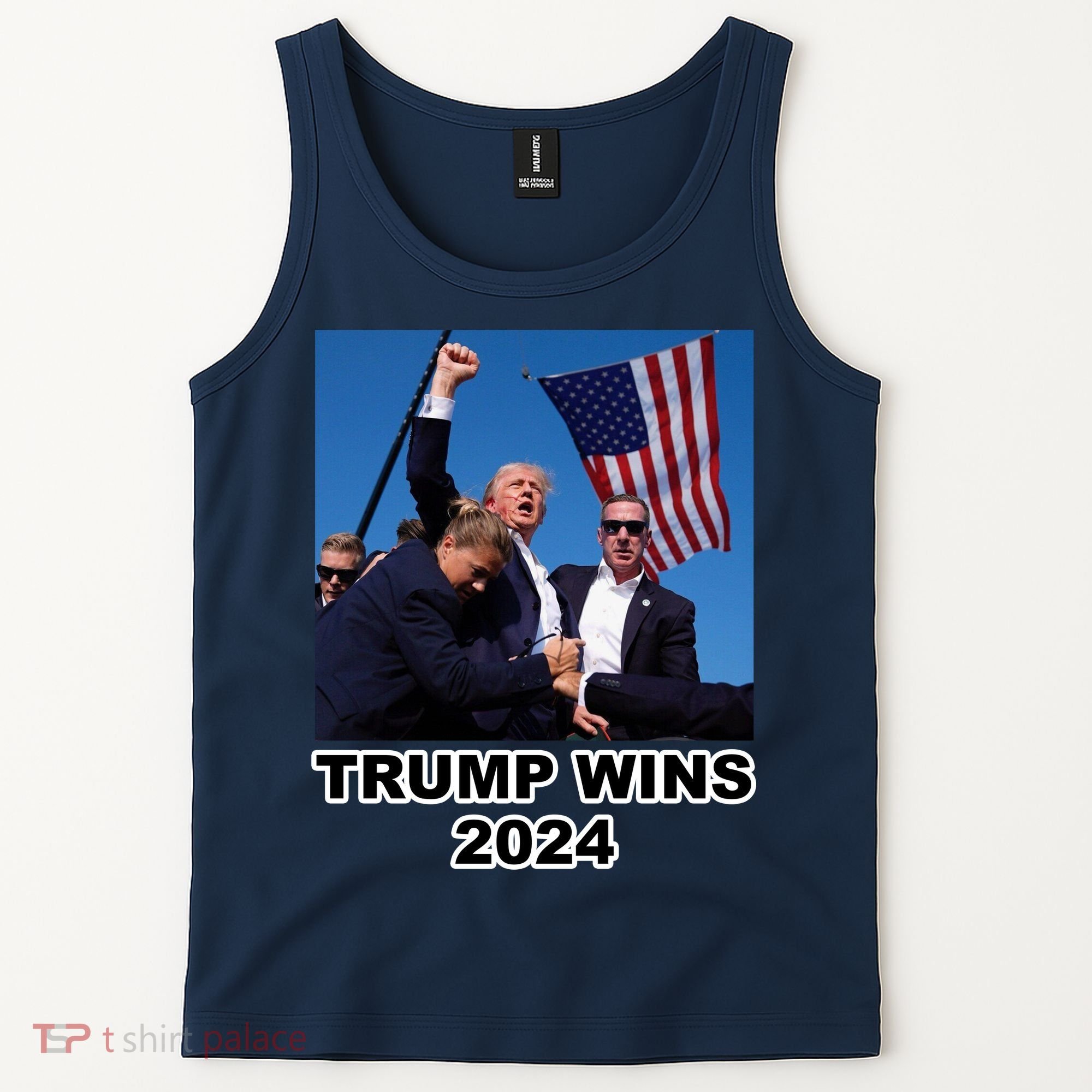 Donald Trump Wins 2024 Election Gun Shot Fired At Rally Tank Top