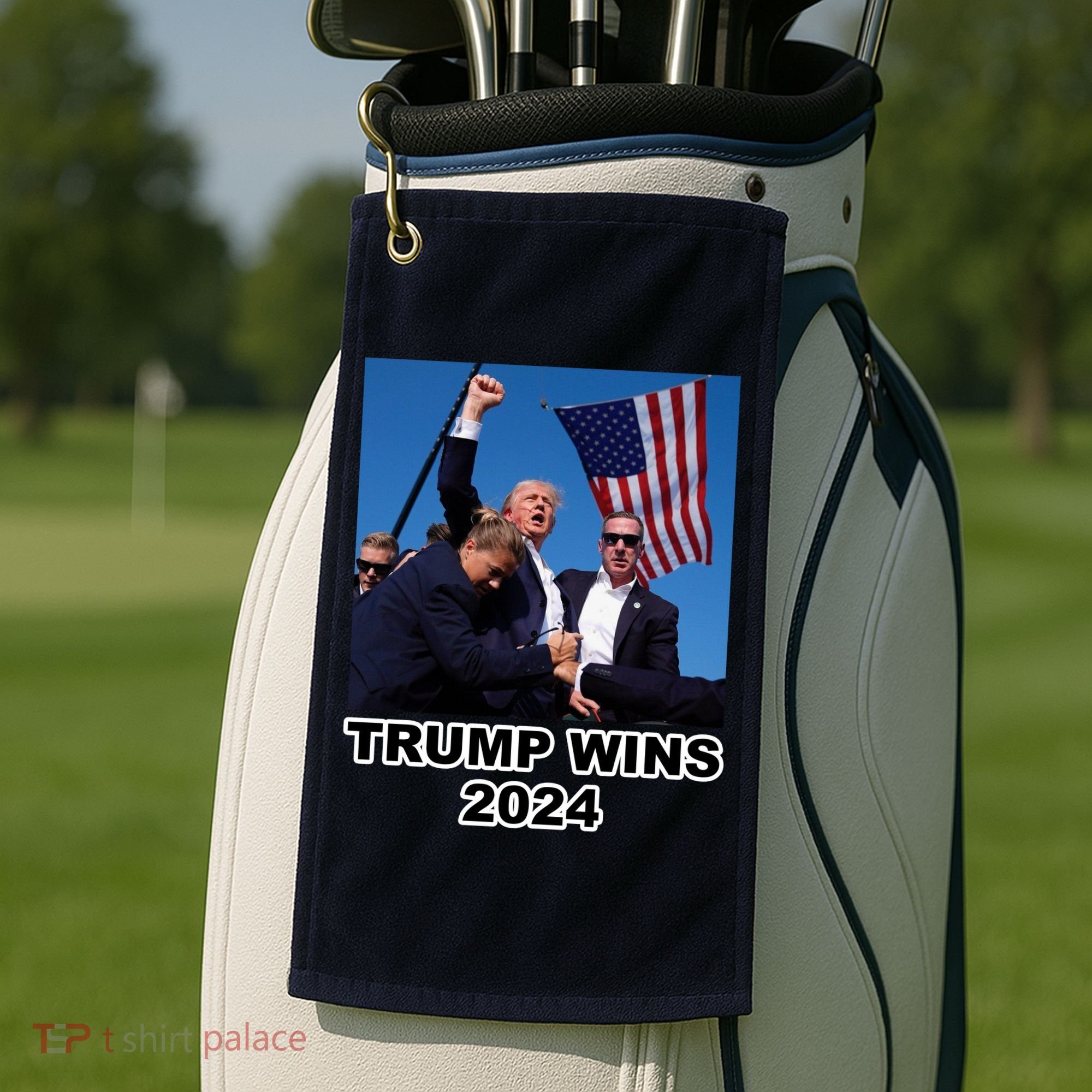 Donald Trump Wins 2024 Election Gun Shot Fired At Rally Golf Towel