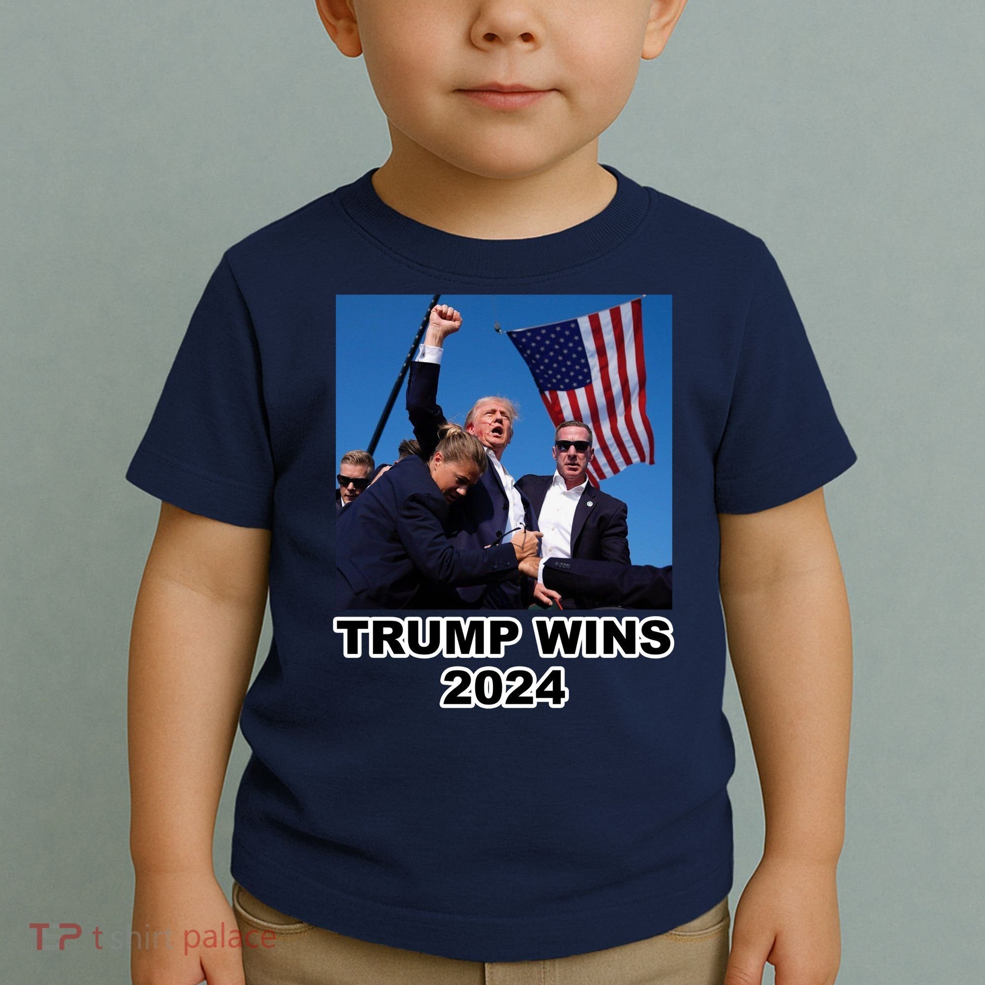 Donald Trump Wins 2024 Election Gun Shot Fired At Rally Toddler T-Shirt