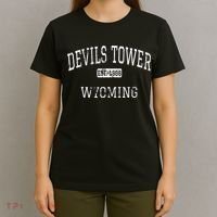 Devils Tower Wyoming WY Vintage T-Shirt thumb 4