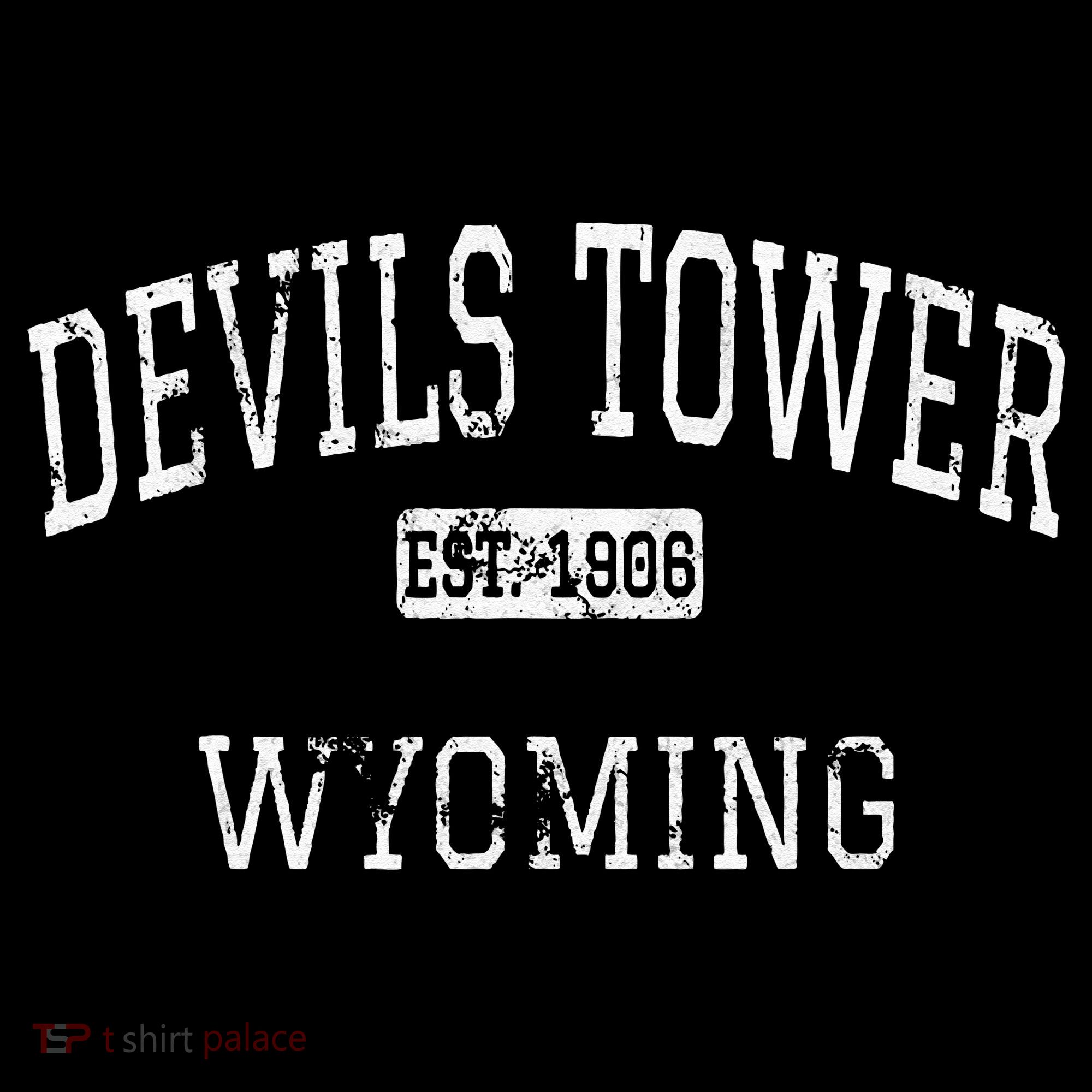 Devils Tower Wyoming WY Vintage T-Shirt