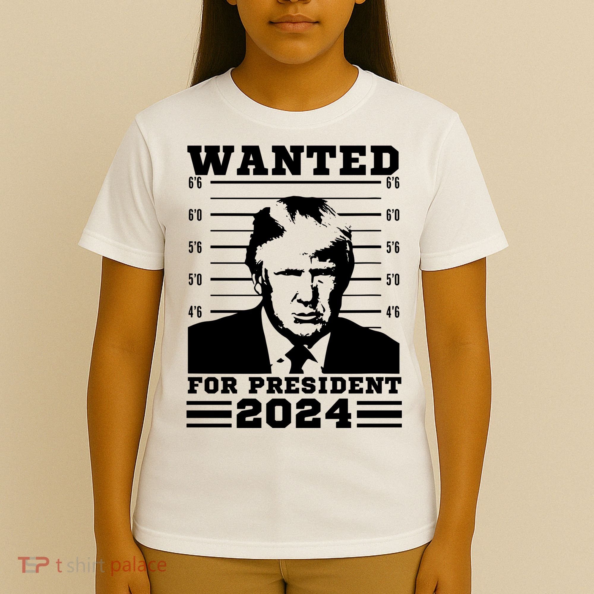 Donald Trump Wanted For President 2024 President Trump Mugshot. T-Shirt