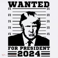 Donald Trump Wanted For President 2024 President Trump Mugshot. T-Shirt thumb 7