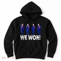 Donald Trump Won 2024 Trump Dance We Won 2024 Trump 47 Hoodie thumb 0