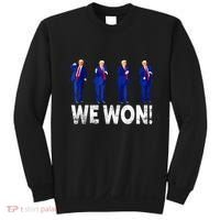 Donald Trump Won 2024 Trump Dance We Won 2024 Trump 47 Sweatshirt thumb 0