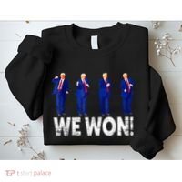 Donald Trump Won 2024 Trump Dance We Won 2024 Trump 47 Sweatshirt thumb 2