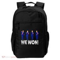 Donald Trump Won 2024 Trump Dance We Won 2024 Trump 47 Backpack thumb 0